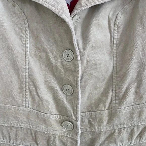 Tommy Girl Jeans Long Beige Coat - Picture 4 of 7